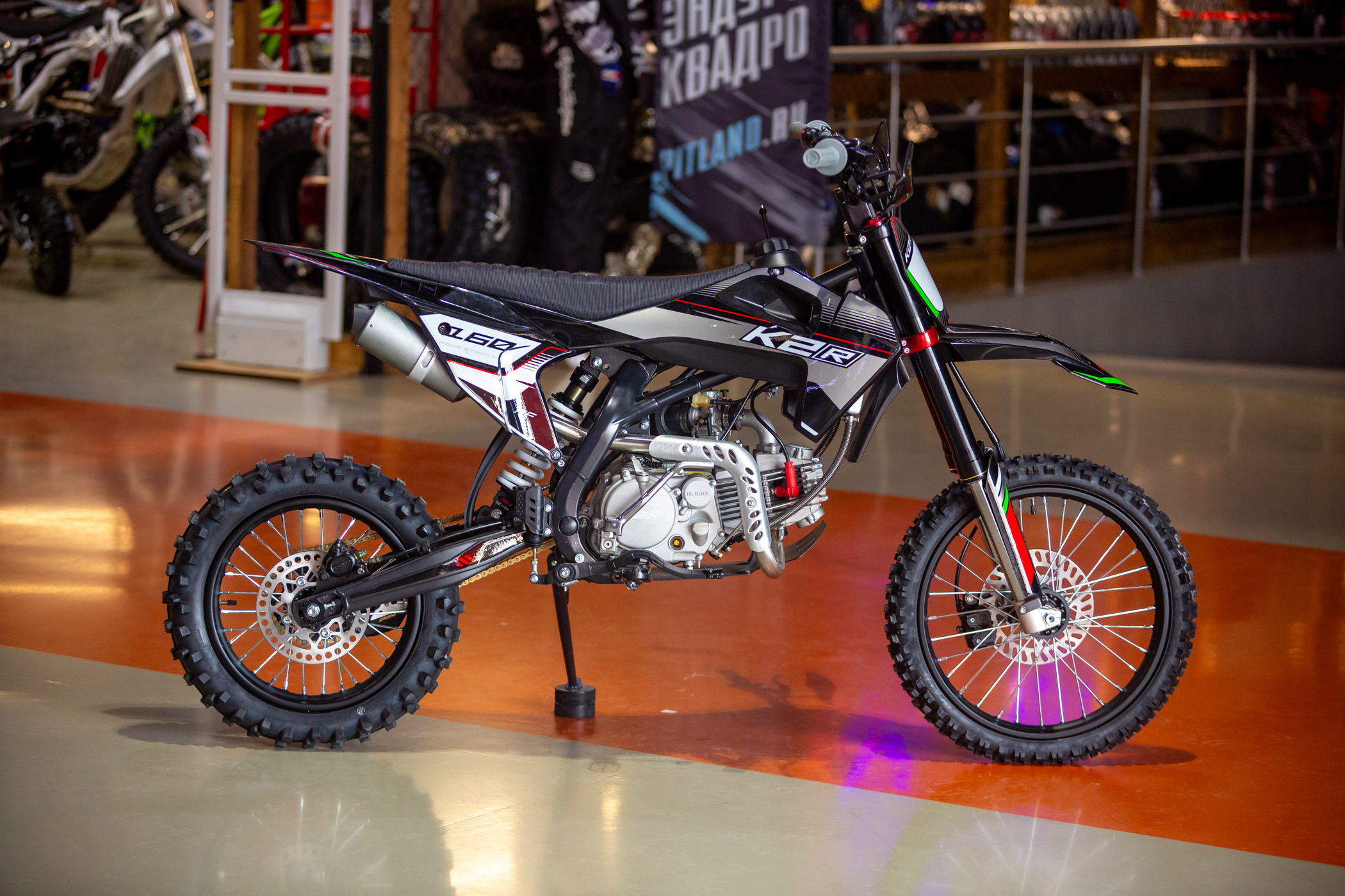 Питбайк K2R PF 160, Grey/Black, 2023