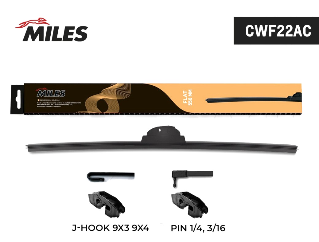 Щетка стеклоочистителя бескаркасная MILES 600 мм CWF22AC