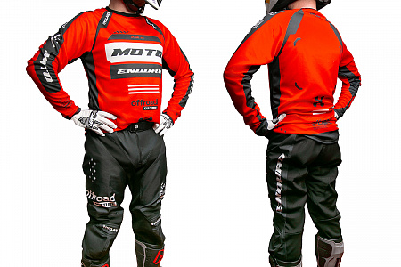 Костюм джерси и штаны #5 Grom Offroad, Черный/красный Костюм джерси и штаны #5 Grom Offroad, Черный/красный