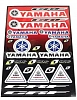 Наклейки набор D6024 Yamaha red